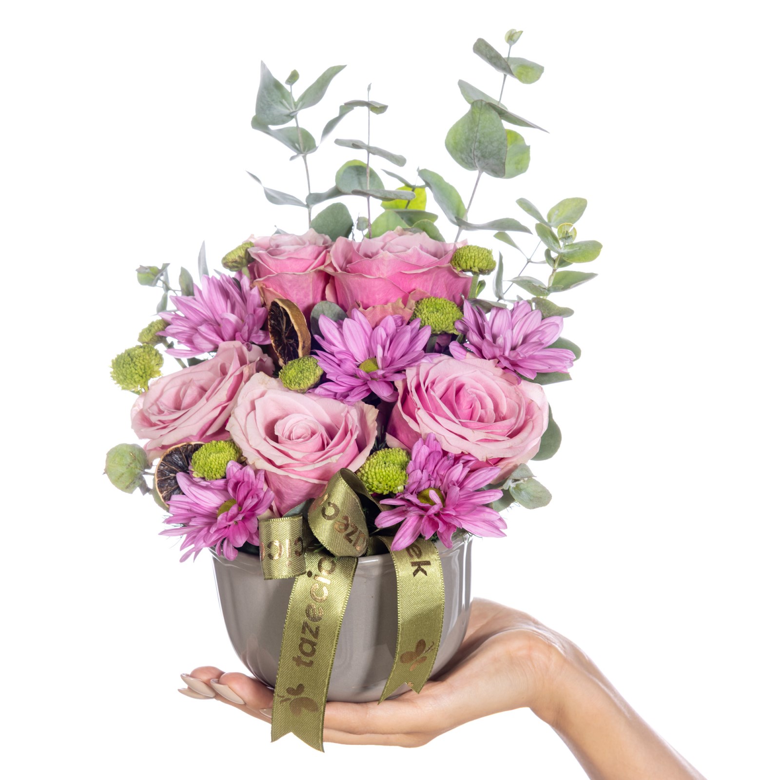 Rosy Mood Pembe Gül Aranjmanı