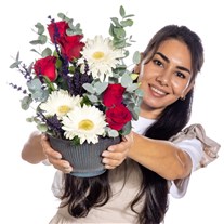 Red Spell Gül ve Gerbera Aranjmanı