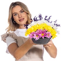 Rainbow Bloom Kasımpatı Aranjmanı