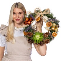 Bronz Yılbaşı Kapı Çelengi