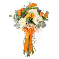 Orange Secret Güller & Gerbera
