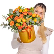 Orange Spark Gül Aranjman