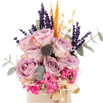 Purple Grace Roses Aranjmanı
