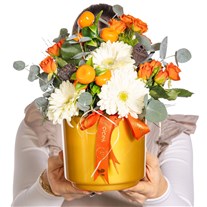 Citrus Roses & Gerbera Aranjmanı