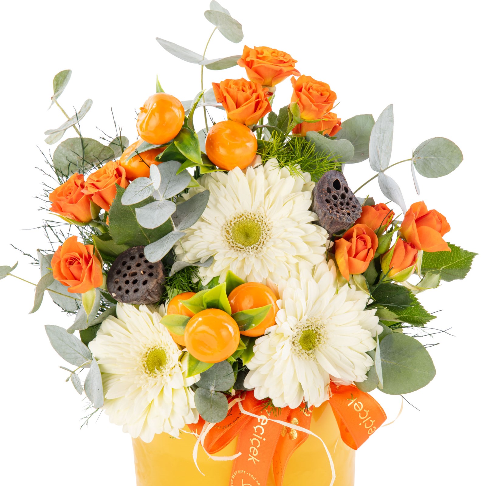 Citrus Roses & Gerbera Aranjmanı