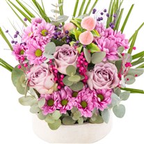 Lilac Edit Roses & Kasımpatı