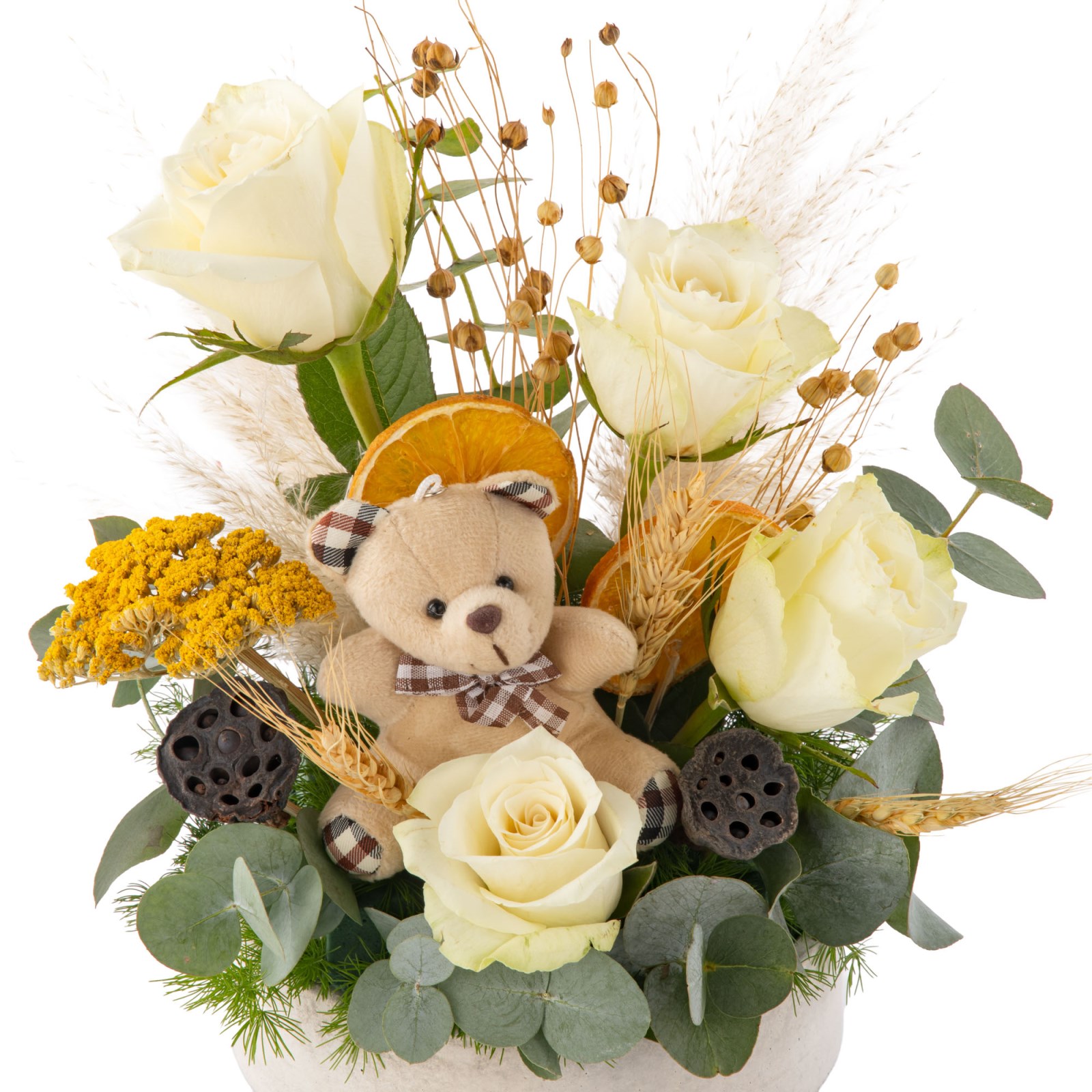 Teddy Garden White Roses