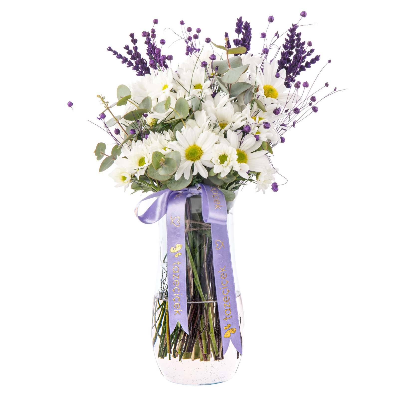 Lavender Breeze Vazoda Papatya