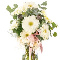 Pure Touch Vazoda Beyaz Gerbera