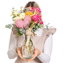 Pure Blush Vazoda Pembe Gül