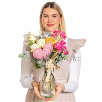 Pure Blush Vazoda Pembe Gül
