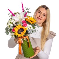 Sunny Lily Vazoda Ayçiçeği