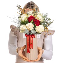 Classic Love Kırmızı & Beyaz Gül