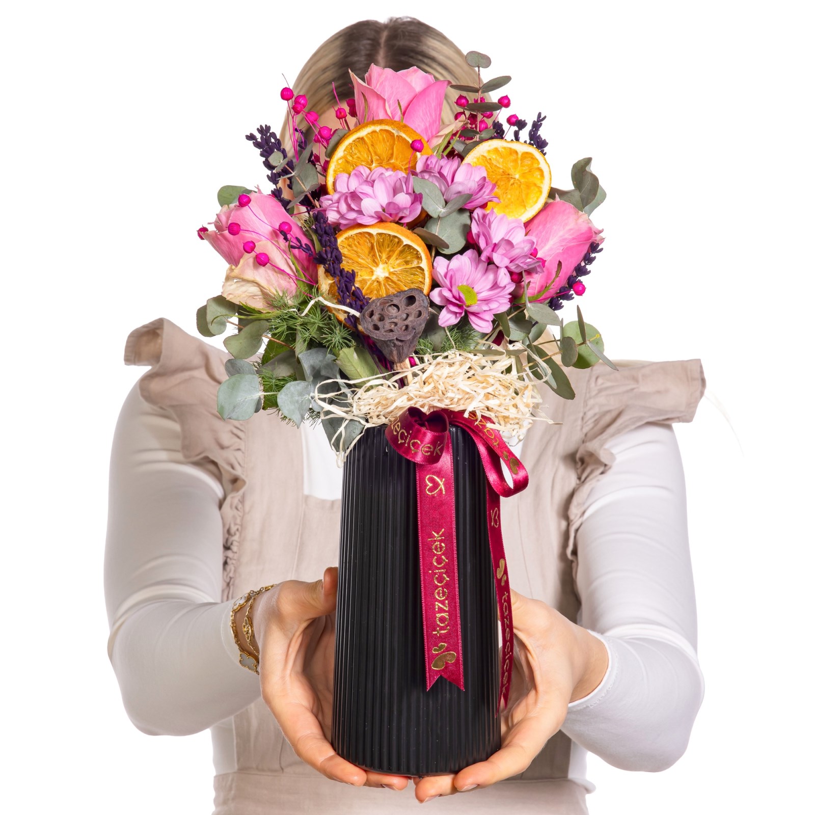 Elegant Pink Güller & Kasımpatı