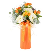 Orange Bloom Gerbera & Turuncu Gül