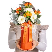 Orange Bloom Gerbera & Turuncu Gül