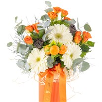 Orange Bloom Gerbera & Turuncu Gül