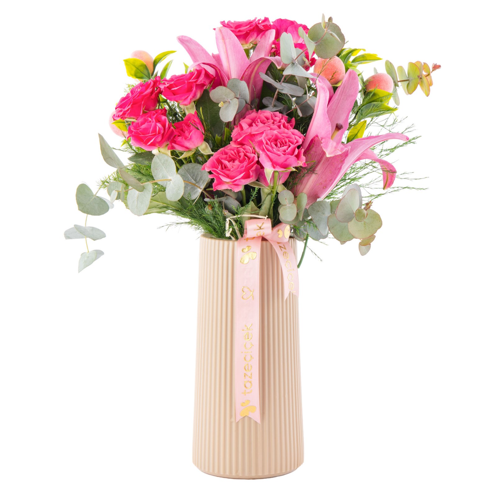Pink Elegance Lilyum & Çardak Güller