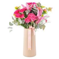 Pink Elegance Lilyum & Çardak Güller