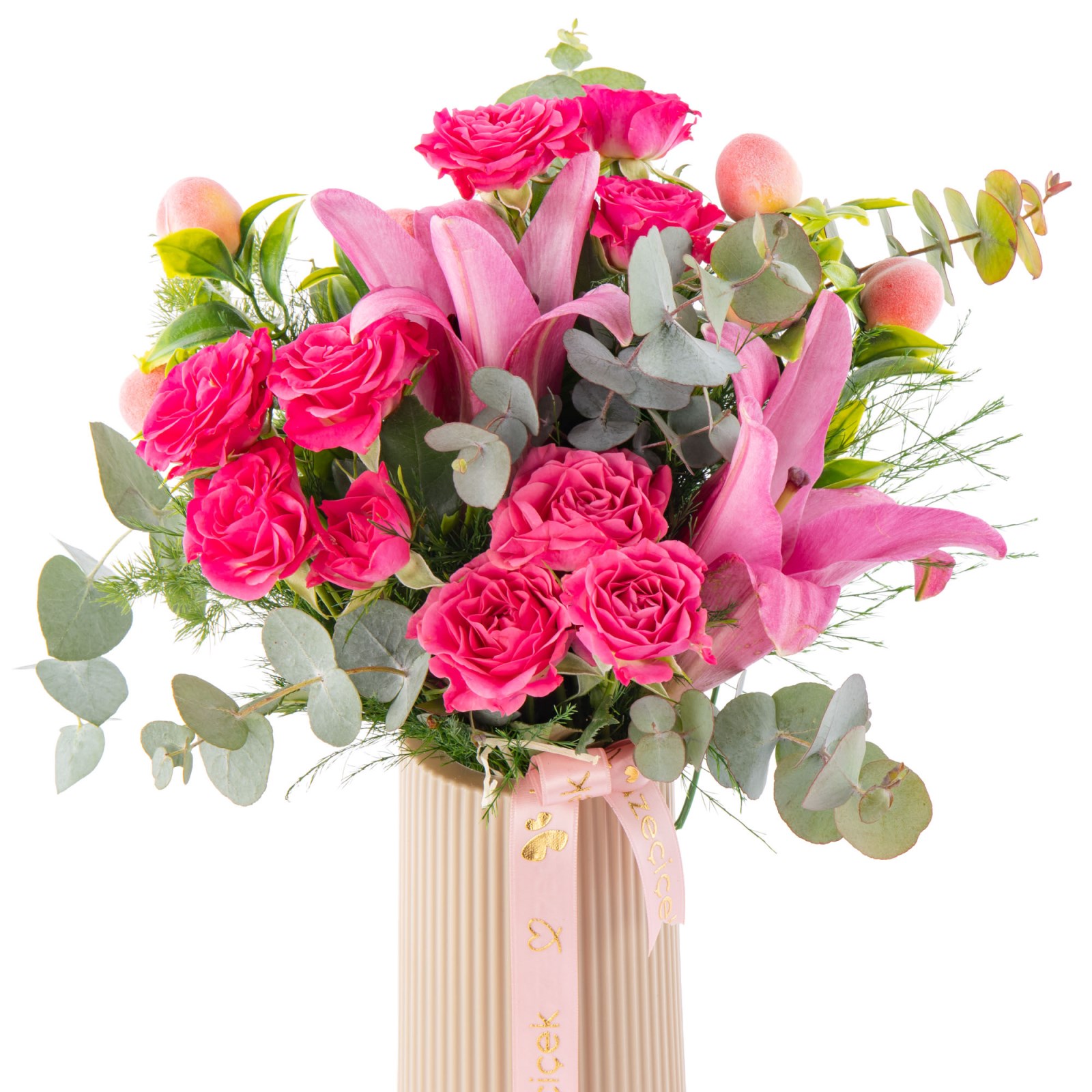 Pink Elegance Lilyum & Çardak Güller