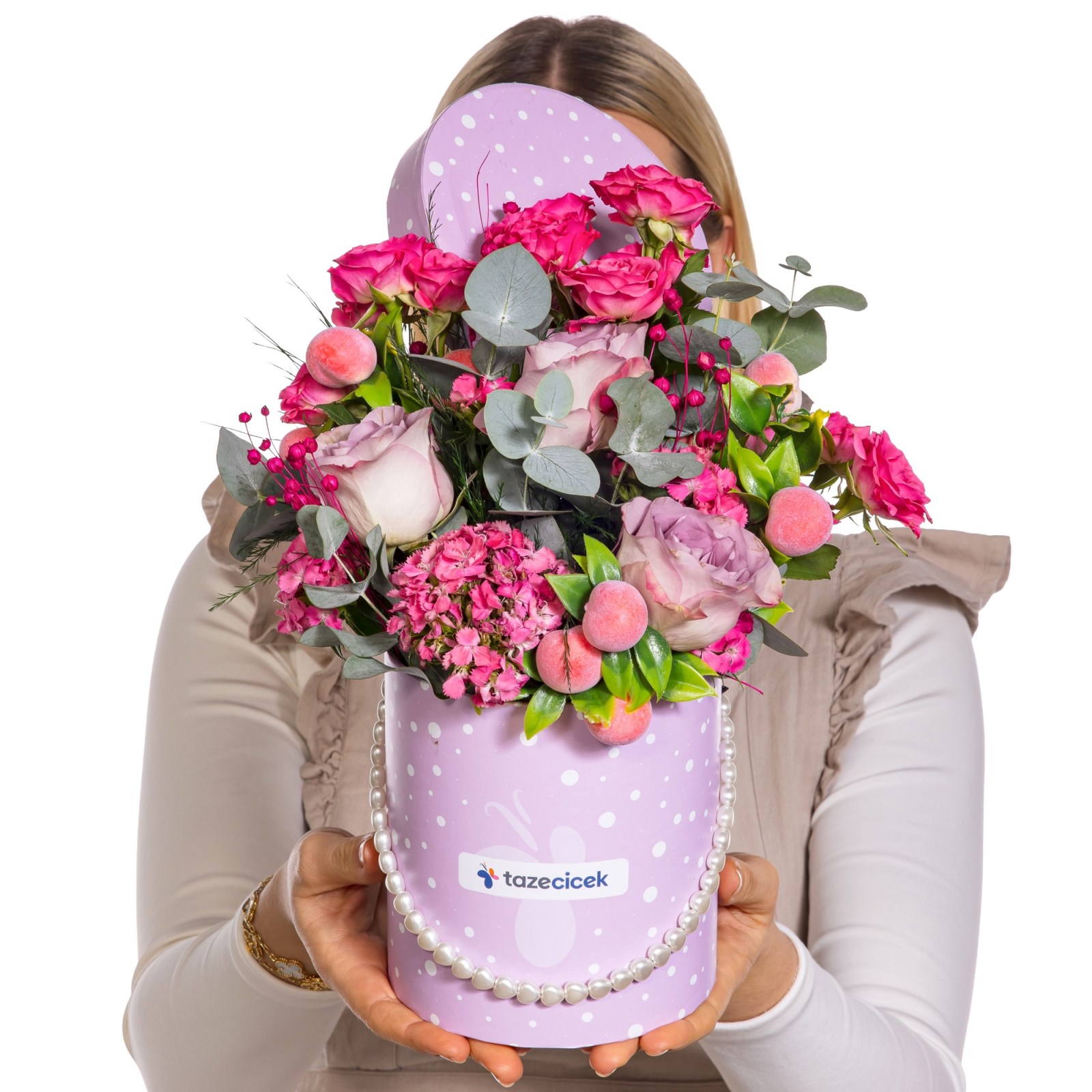 Peach Garden Pembe & Lila Güller