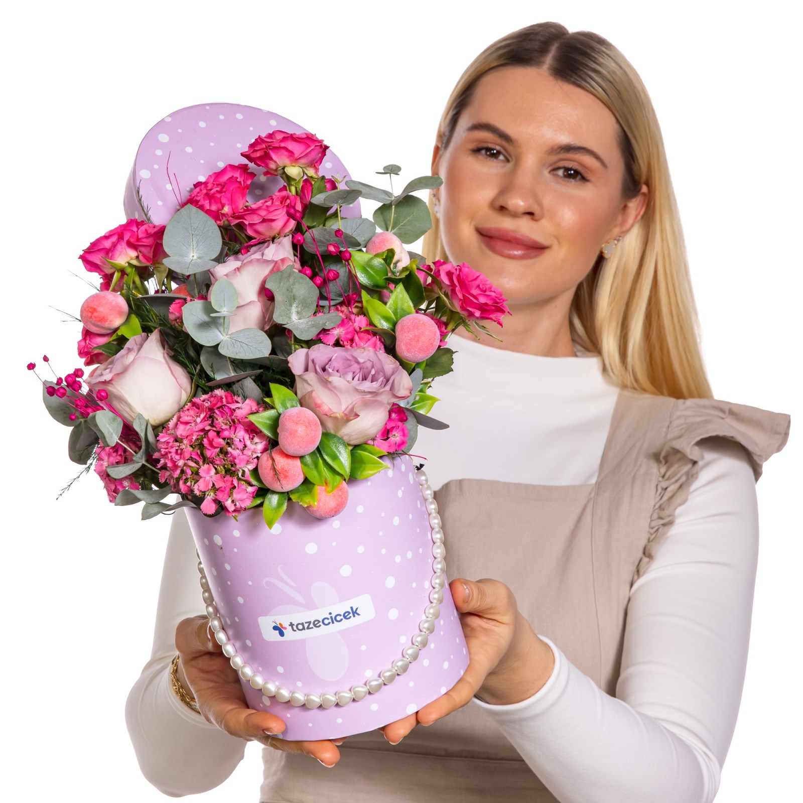 Peach Garden Pembe & Lila Güller