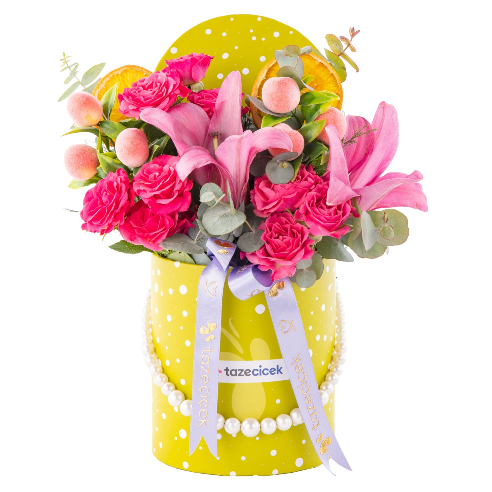 Rosy Dream Gül & Lilyum Box