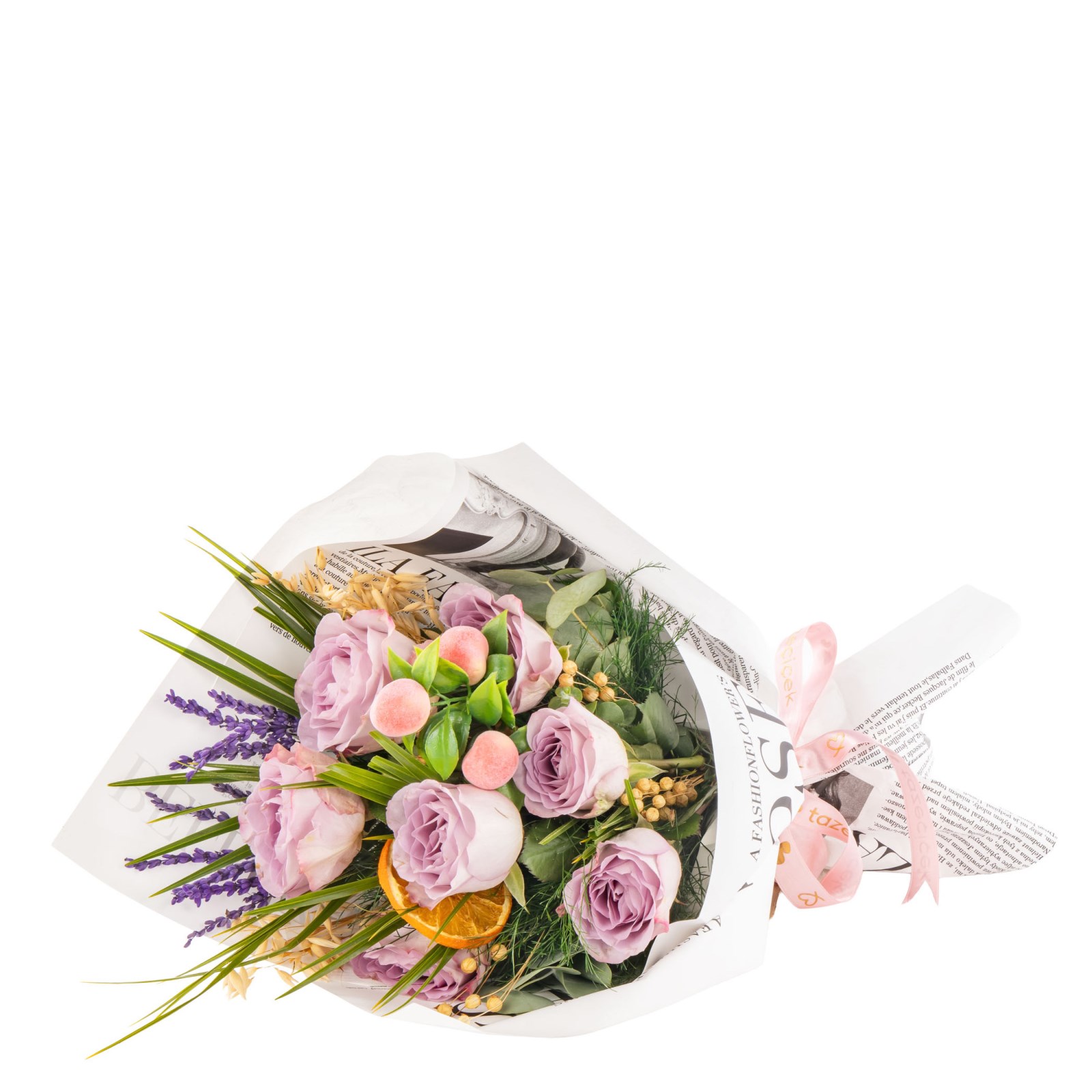Soft Lavender Lila Gül Buketi