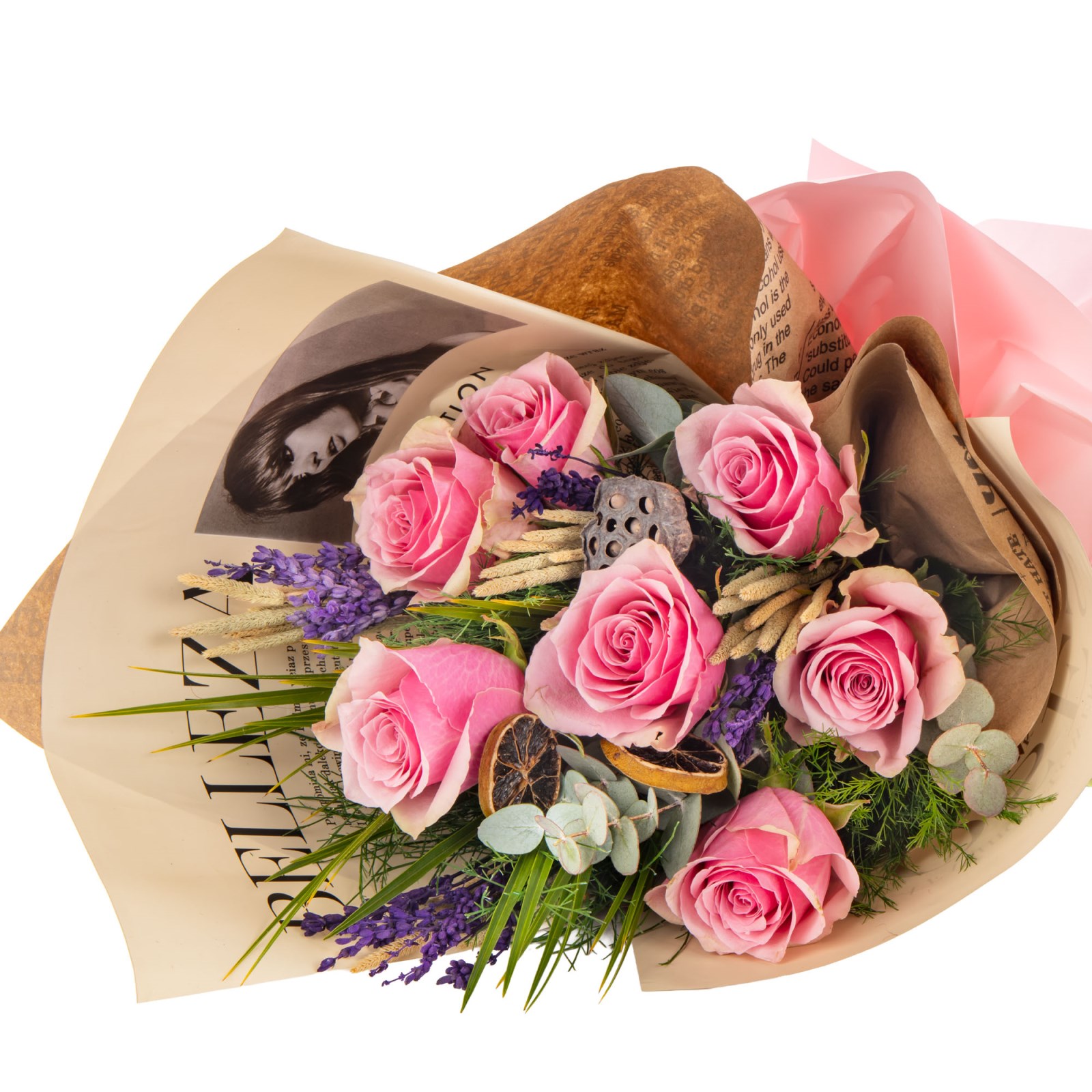 Blush Romance Pembe Gül Buketi