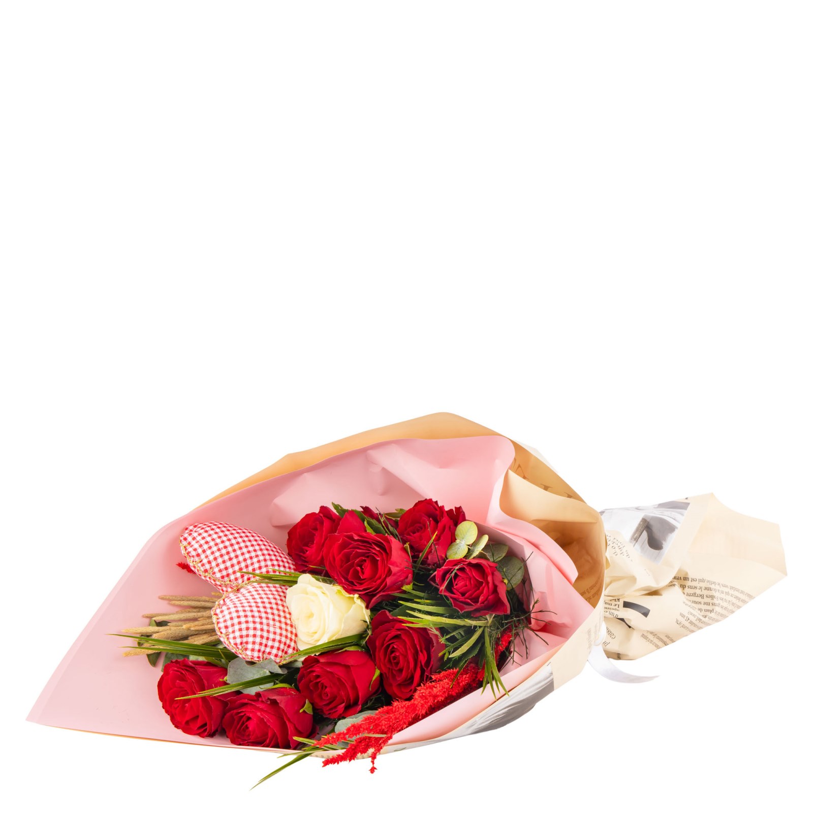 Heartbeat Kırmızı Gül Buketi