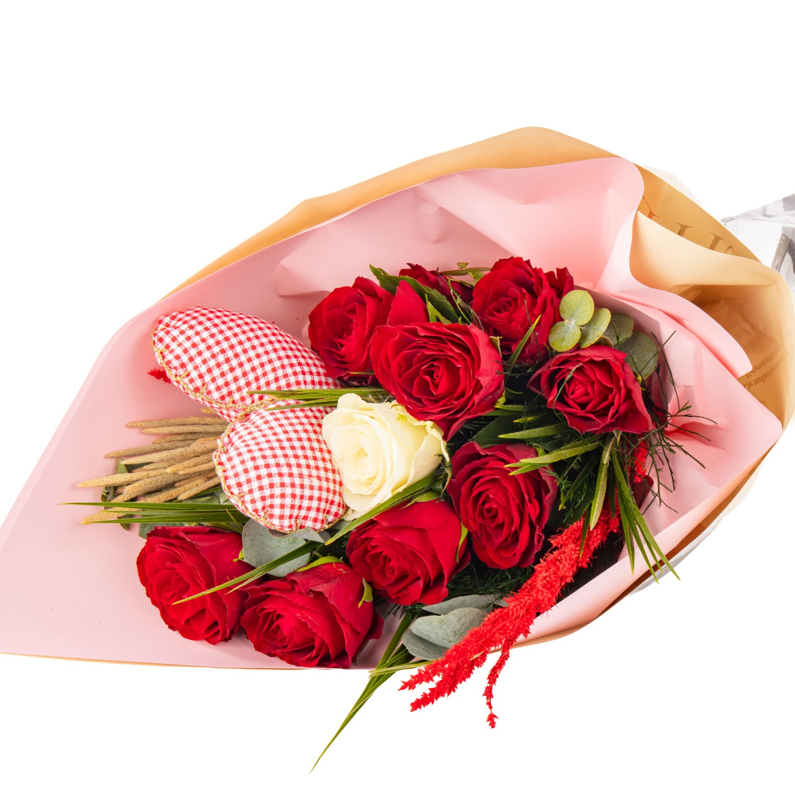 Heartbeat Kırmızı Gül Buketi