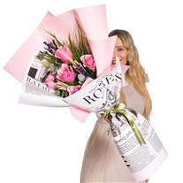 Rose Poem Pembe Gül Buketi