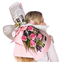 Rose Poem Pembe Gül Buketi