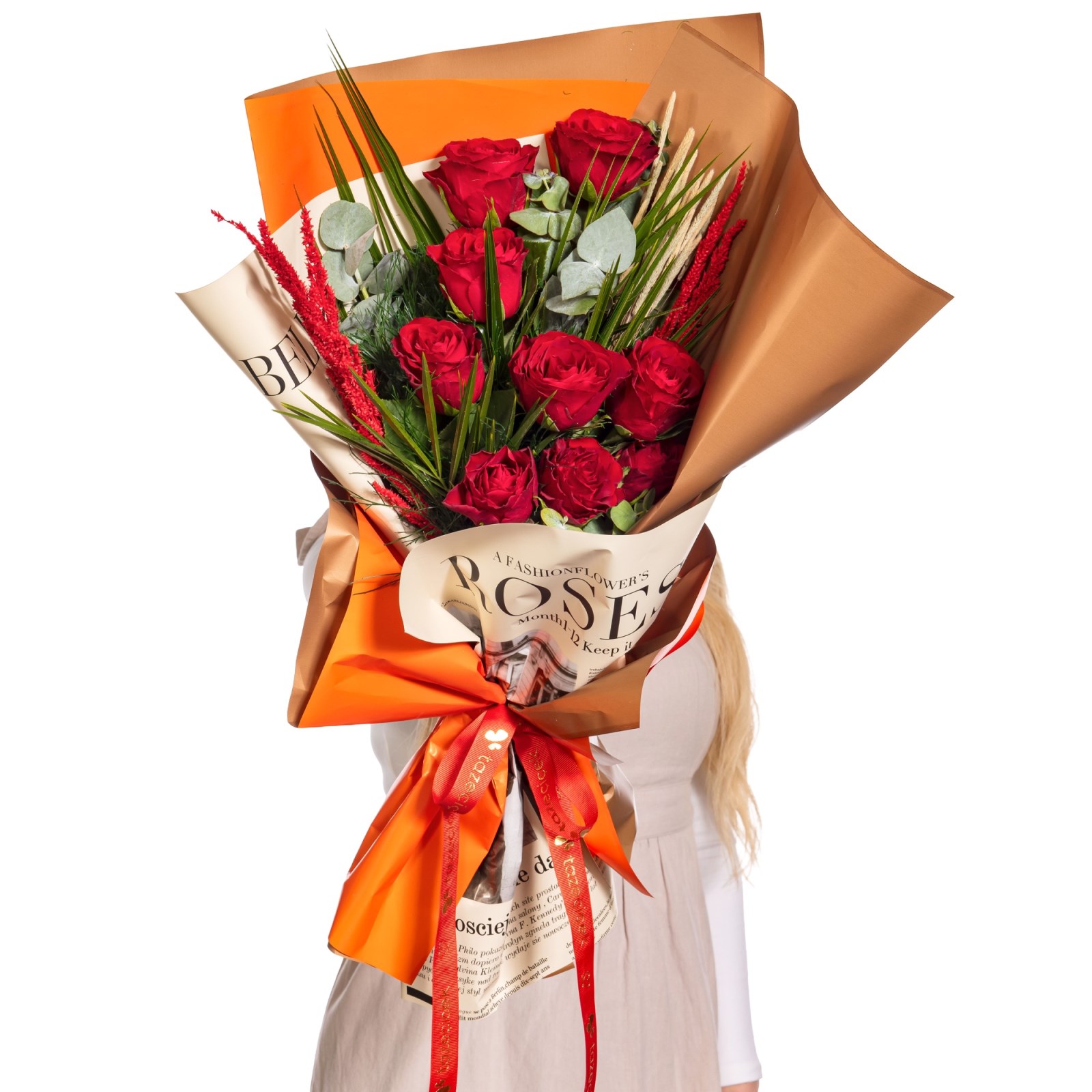 Fiery Love Kırmızı Gül Buketi
