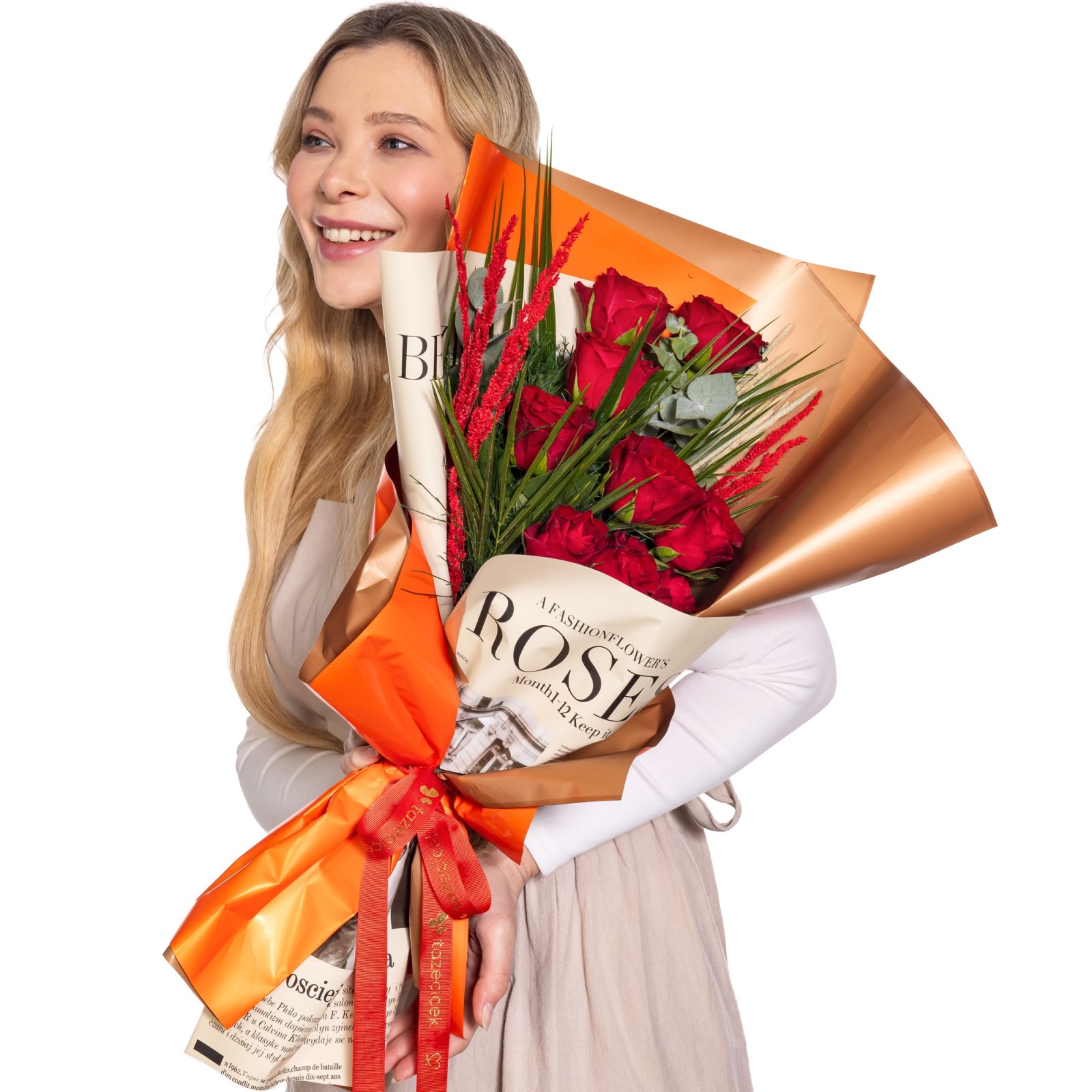 Fiery Love Kırmızı Gül Buketi