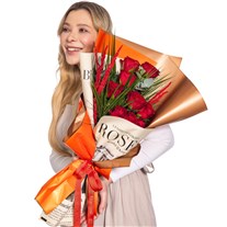 Fiery Love Kırmızı Gül Buketi