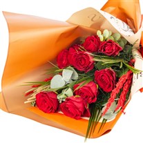 Fiery Love Kırmızı Gül Buketi