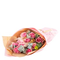 Rose Haven Pembe Gül Buketi