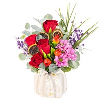 Rose Crush Papatya & Gül Aranjmanı