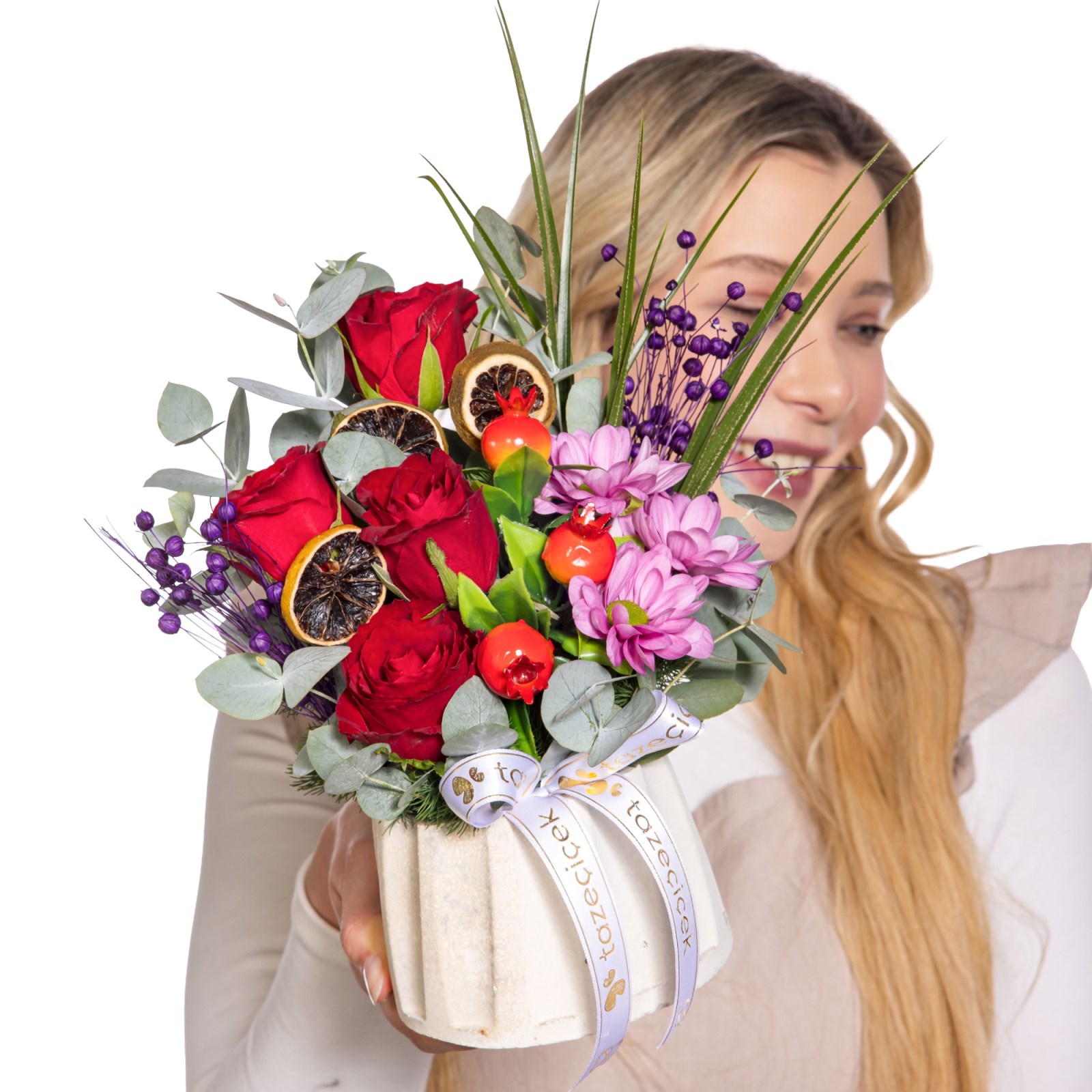 Rose Crush Papatya & Gül Aranjmanı