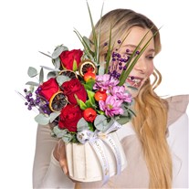 Rose Crush Papatya & Gül Aranjmanı