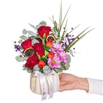 Rose Crush Papatya & Gül Aranjmanı