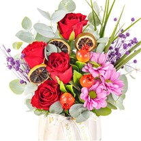 Rose Crush Papatya & Gül Aranjmanı