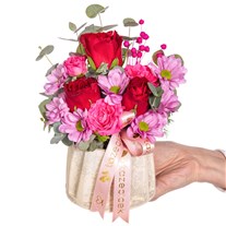 Rosella Chic Papatya & Gül Aranjmanı