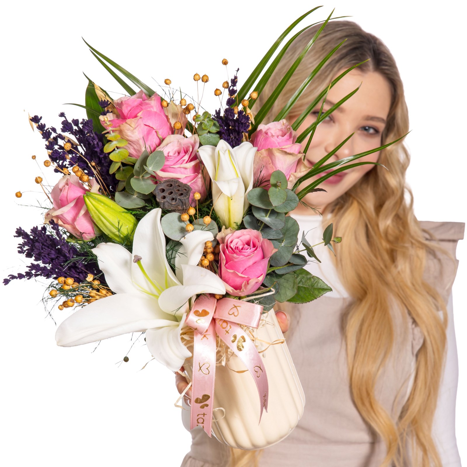 Floral Edit Lilyum & Pembe Güller
