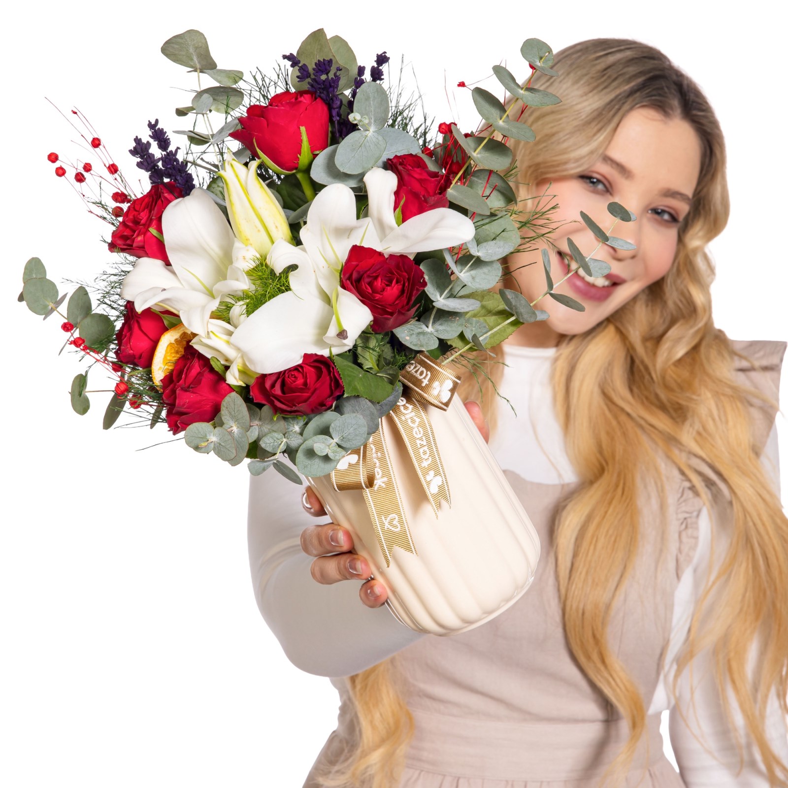 Royal Touch Lilyum & Kırmızı Gül