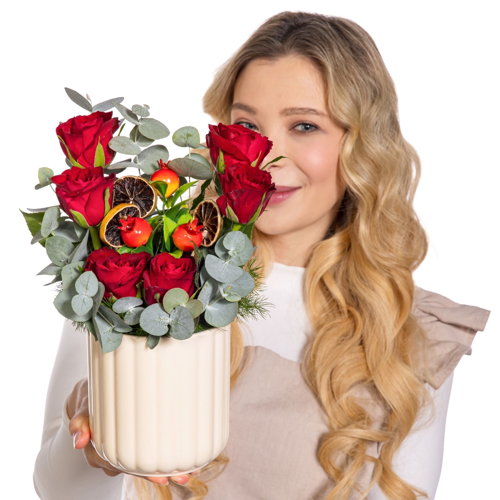Scarlet Ritual Vazoda Kırmızı Gül