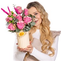 Candy Rose Vazoda Pembe Güller