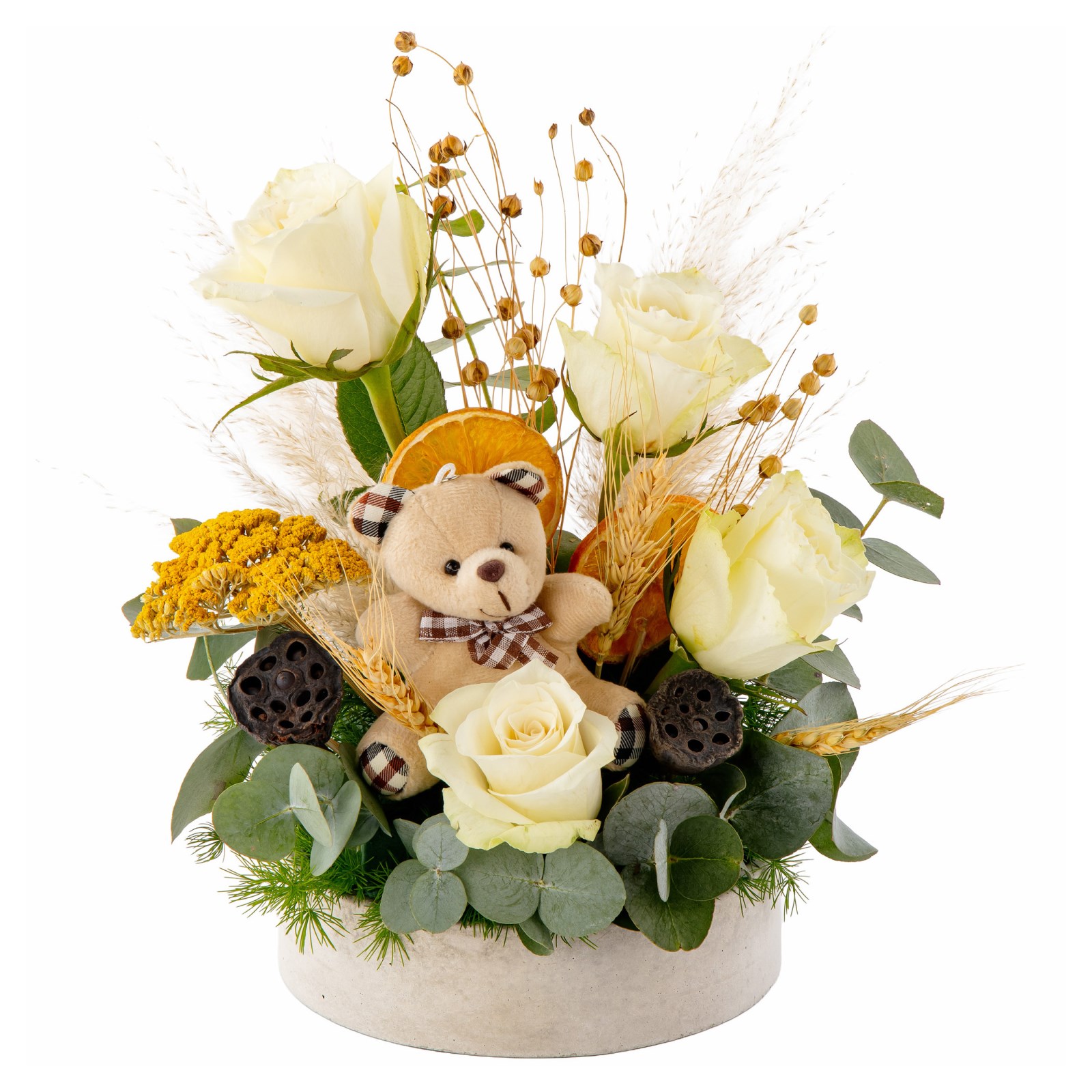 Teddy Garden White Roses