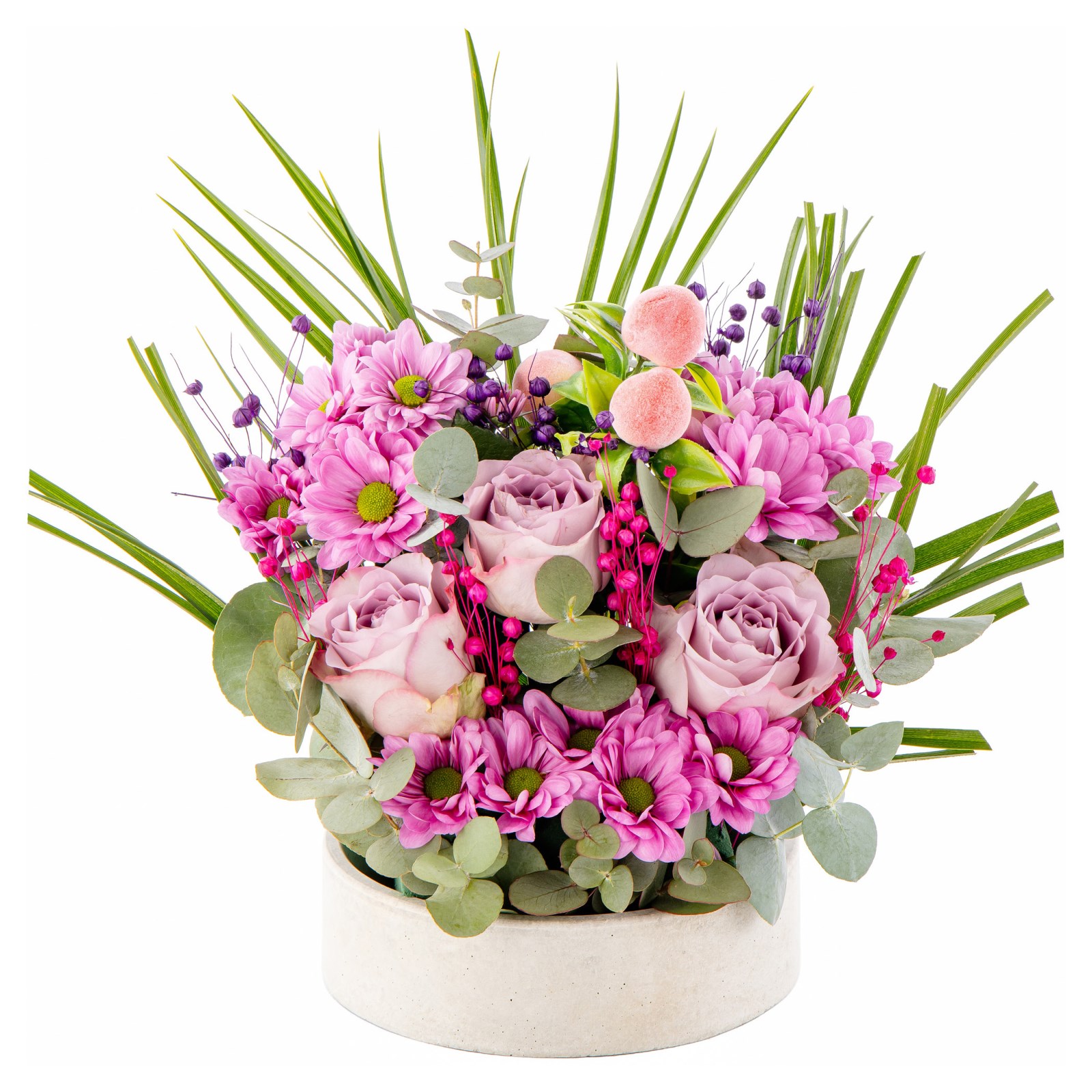 Lilac Edit Roses & Kasımpatı
